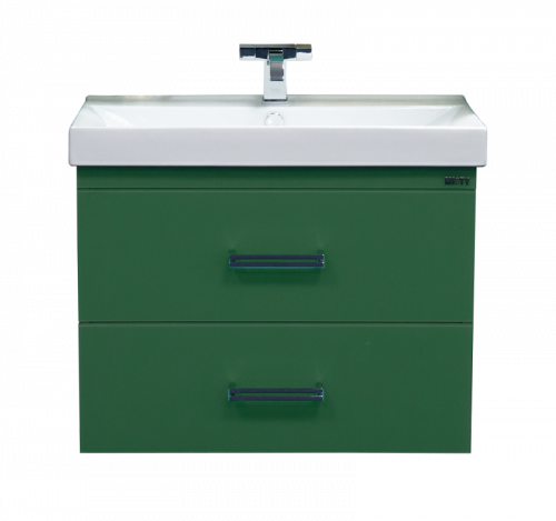 Джулия QVATRO - 65 Тумба подвесная с 2 ящ. конус зеленая Л-Джк01065-0810ПК2Я
