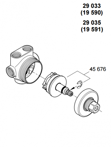 Переключатель потоков Grohe Allure 19590000 на пять потребителей