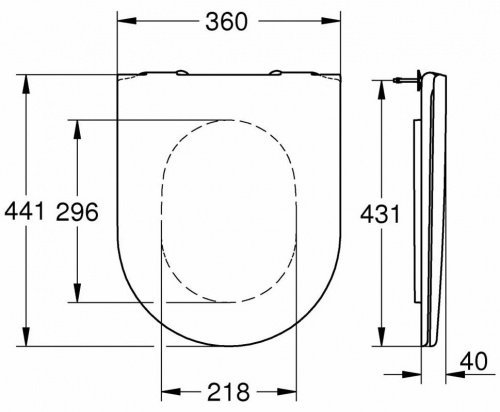 Крышка-сиденье Grohe Essence 39577000 с микролифтом
