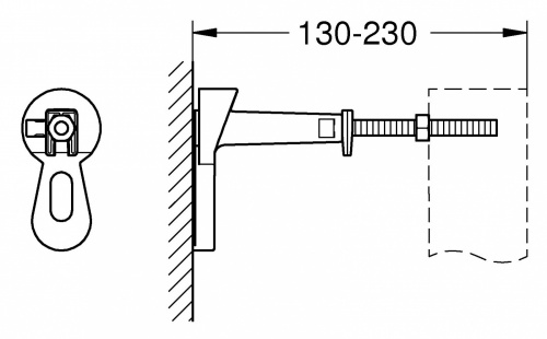 Уголок Grohe Rapid SL 38558 ООМ настенный