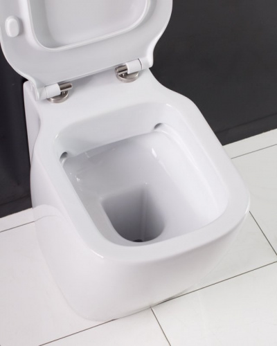 Унитаз приставной BelBagno Aldina BB114CB, безободковый
