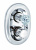Смеситель Kludi Adlon 5172005G5 для ванны и душа, с термостатом, ручки хрусталь, цвет хром Смеситель Kludi Adlon 5172005G5 для ванны и душа, с термостатом, ручки хрусталь, цвет хром