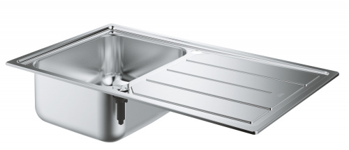 Мойка Grohe K500 из нержавеющей стали с корзинчатым вентилем, 31571SD0, левая