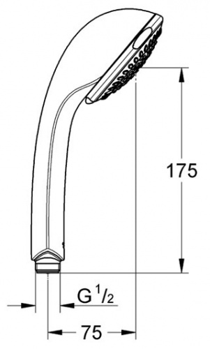 Ручной душ Grohe Relexa 28794 000 Champagne