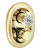 Смеситель Kludi Adlon 5172045G4 для ванны и душа, с термостатом, ручки хрусталь, цвет золото 23 карата Смеситель Kludi Adlon 5172045G4 для ванны и душа, с термостатом, ручки хрусталь, цвет золото 23 карата