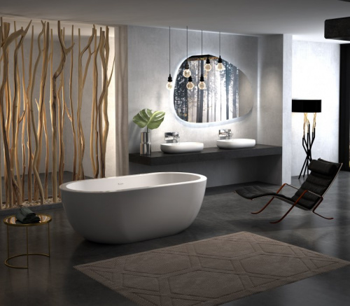 Ванна акриловая отдельностоящая  BelBagno, цвет: белый