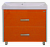 Джулия Qvatro - 90 тумба с 2-мя ящиками оранжевая Л-Джк01090-13102Я