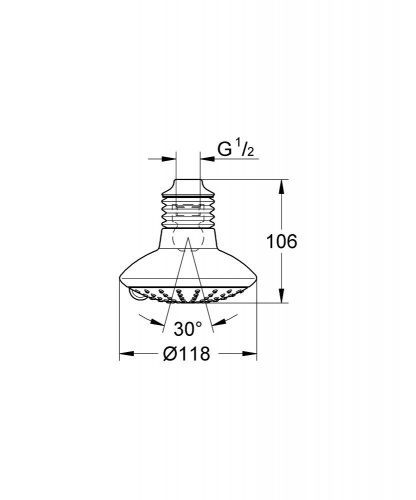 Верхний душ Grohe Euphoriа 27234000