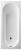 Ванна Villeroy&Boch Oberon UBQ160OBE2V-01, 160x75 см, Quaryl®, alpin без отверстия и перелива