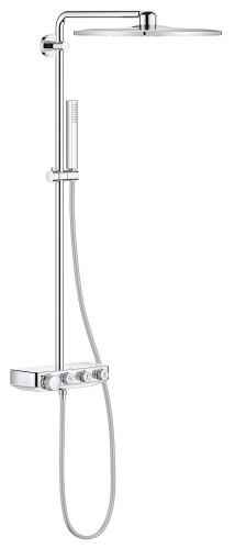 Душевая система с термостатом Grohe Euphoria SmartControl 310 DUO Cube 26508000, цвет верхнего душа хром