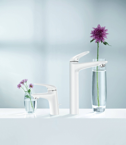 Смеситель для раковины Grohe Eurostyle 2015 23707LS3, с донным клапаном, белая луна