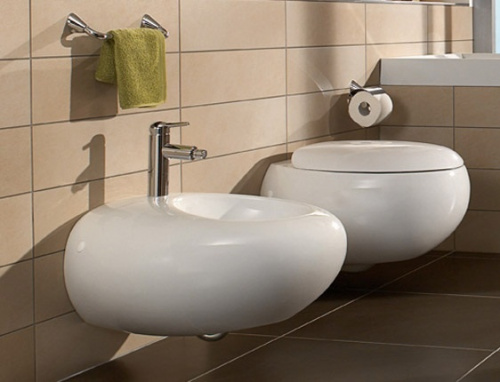 Биде Villeroy&Boch Pure Stone 5470 01R2 подвесное