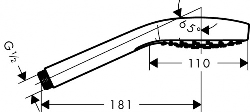 26814400 Ручной душ Croma Select E 1jet