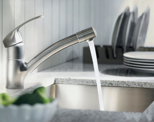 Смеситель Grohe Allira 32997SD0, нержавеющая сталь, для кухни с выдвижным изливом