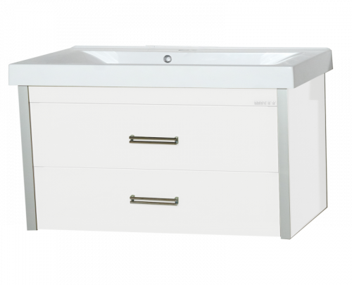 Джулия Qvatro 90 с 2-мя ящиками белая White Л-Джк01090-5210П2Я
