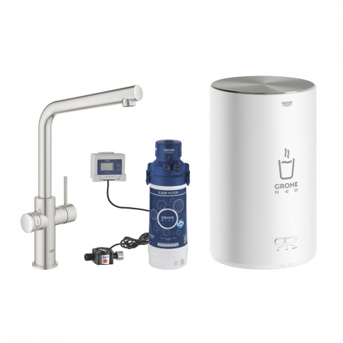 Смеситель Grohe Red II Duo 30327DC1 для кухонной мойки, с водонагревателем