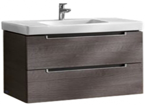 Тумба под раковину Villeroy&Boch Subway 2.0 A697 00FQ, дуб графит, Ш98,7*В52*Г44,9 см