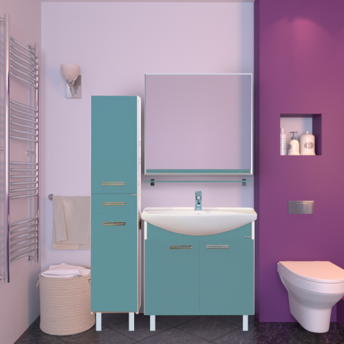 Джулия 85 тумба прямая голубая Л-Джу01085-0610Пр