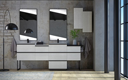 Топ для подвесного шкафчика,45x46x1,8, CEZARES QUBO, исполнение: Rovere Bruges