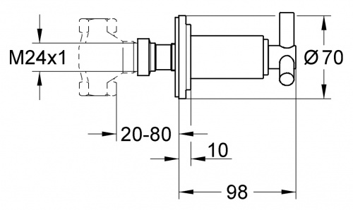 Переключатель потоков Grohe Atrio Ypsilon 19069000