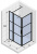 Душевой уголок Riho Grid XL GB203, GB2130080, 130 х 80 х 200 см, стекло прозрачное, профиль черный с панелью 30 см