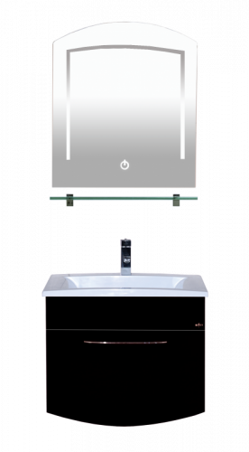 Корсика - 70 Тумба с 1 ящ. подвесная BL - 10G черный рояль Л-Кор01070-02П1Я