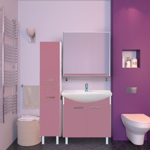 Джулия 85 тумба прямая розовая Л-Джу01085-1210Пр