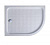 Акриловый поддон CEZARES TRAY-A-RH-15-W, размер, мм: 1200/800, прямоугольный ассиметричный, радиус: 550