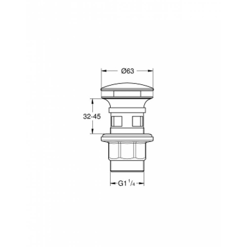 Донный клапан для раковины Grohe 40824000