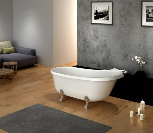 Ванна акриловая отдельностоящая BelBagno, цвет: Bianco