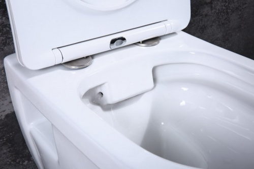 Сиденье дюропластовое с быстросъёмными петлями, механизмом Soft Close, BB070SC