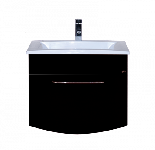 Корсика - 70 Тумба с 1 ящ. подвесная BL - 10G черный рояль Л-Кор01070-02П1Я