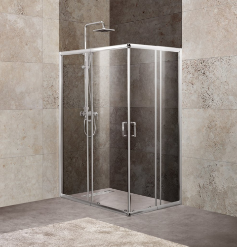 Душевой уголок BELBAGNO UNIQUE-AH-2 матовая усл. разм., (1000-1150)x(750-900)x1900 габ. с диап. рег., (1000-1150)x(750-900)x1900 Шир. вх., 550