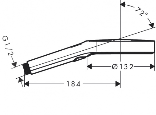 26864700 Rainfinity Ручной душ 130 3jet, белый матовый