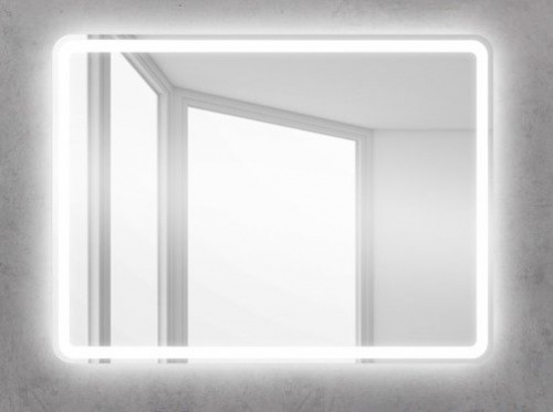 BELBAGNO SPC-MAR-900-800-LED Зеркало с встроенным светильником и кнопочным выключателем, 12W, 220-240V, 900x30x800 