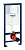 Инсталляция для подвесного унитаза 3 в 1 Grohe Rapid SL 38722001, с клавишей Skate Air