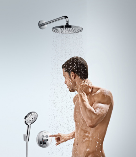 26466400 Верхний душ Raindance Select S 240 2jet с держателем 390 мм, ½’