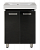Джулия QVATRO - 65 Тумба прямая черная Л-Джк01065-0210Пр