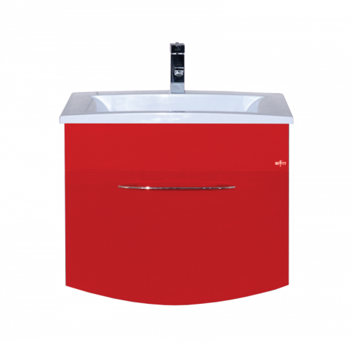 Корсика - 70 Тумба с 1 ящ. подвесн BL - 08G алый мак Л-Кор01070-04П1Я