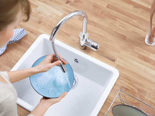 Смеситель Grohe Concetto New 32663 DC1 для кухни - суперсталь