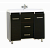 Джулия Qvatro 105 тумба с 3-мя ящиками конус коричн Л-Джк01105-1410Ко3