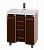 Джулия Qvatro - 90 тумба с 3-мя ящиками коричневая Л-Джк01090-1410Ко3