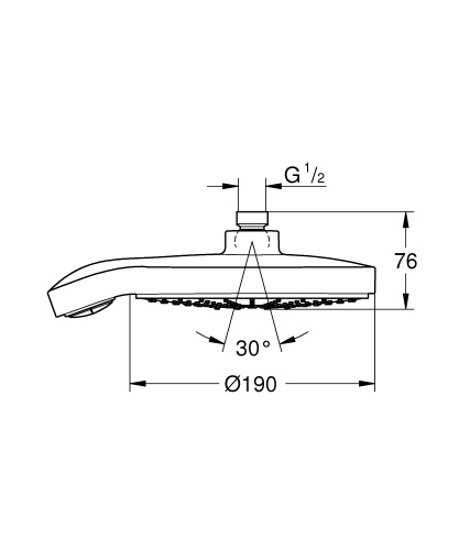 Верхний душ Grohe Power & Soul Cosmopolitan 27765000
