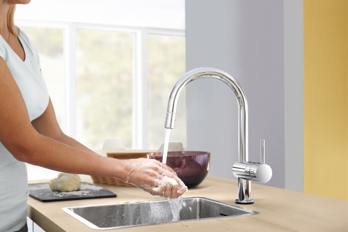 Смеситель Grohe Minta Touch 31358DC0 для кухни, суперсталь