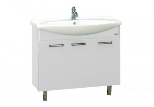 Джулия 105 Тумба прямая белая White White Л-Джу01105-5210Пр