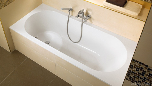 Ванна Villeroy&Boch Libra UBQ180LIB2V-01, 180 x 80 см, Quaryl®, alpin