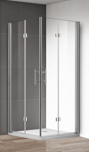 Душевой уголок CEZARES ECO-O-ASH-2 Условный размер, мм:800x900x1950 Габариты с регулировками, мм:(780-800)x(880-900)x1950 шир. входа, мм:1200