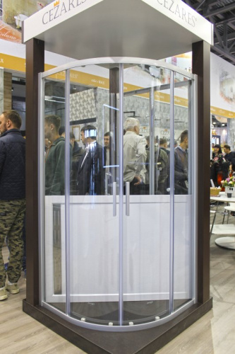 Душевой уголок CEZARES RELAX-R-2 Условный размер, мм:900x900x1850 габариты с диап. рег., мм:(885-905)х(885-905)х1850 шир. входа, мм:548