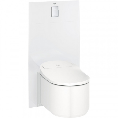 Инсталляция Grohe с безободковым унитазом Grohe Sensia Arena 39354SH0 с биде и феном, сиденье с микролифтом