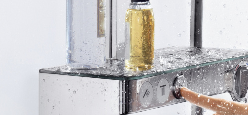27127400 Raindance Select E 300 3jet Showerpipe, ½’, белый/хром